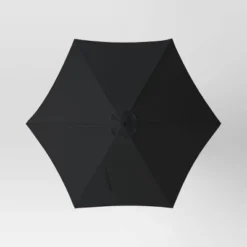 9'x9' Patio Market Umbrella - Black Pole - Room Essentials™ -Room Essentials GUEST 2fd38c44 2037 4542 863c b2bc1c82caf3