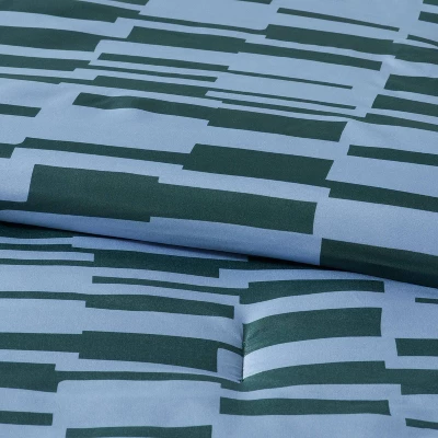 Foster Microfiber Reversible Comforter & Sheets Set Blue/Dark Green - Room Essentials™ 4 Foster Microfiber Reversible Comforter & Sheets Set Blue/Dark Green - Room Essentials™ - Image 2