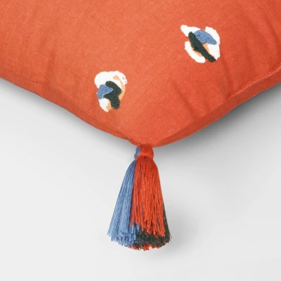 Abstract Dots Embroidered Cotton Square Throw Pillow - Room Essentials™ 5 Abstract Dots Embroidered Cotton Square Throw Pillow - Room Essentials™ - Image 3