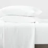 Full Garment Washed Microfiber Solid Sheet Set White - Room Essentials™ -Room Essentials GUEST dc5253bd 4879 44a3 aaa8 395da0735a0e 1