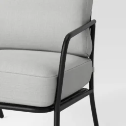 2pc Metal Mesh Outdoor Patio Chairs With Double Cushions, Club Chairs Black - Room Essentials™ -Room Essentials GUEST e78b6241 638a 4296 8ce1 db41e8e3dfb1