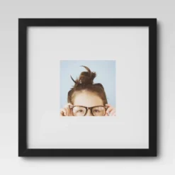 Set Of 9 Gallery Frame Set 10" X 10" Matted To 5" X 5" Black - Room Essentials™ -Room Essentials GUEST eaa61224 62dd 45bd b00e 90294be0d99f